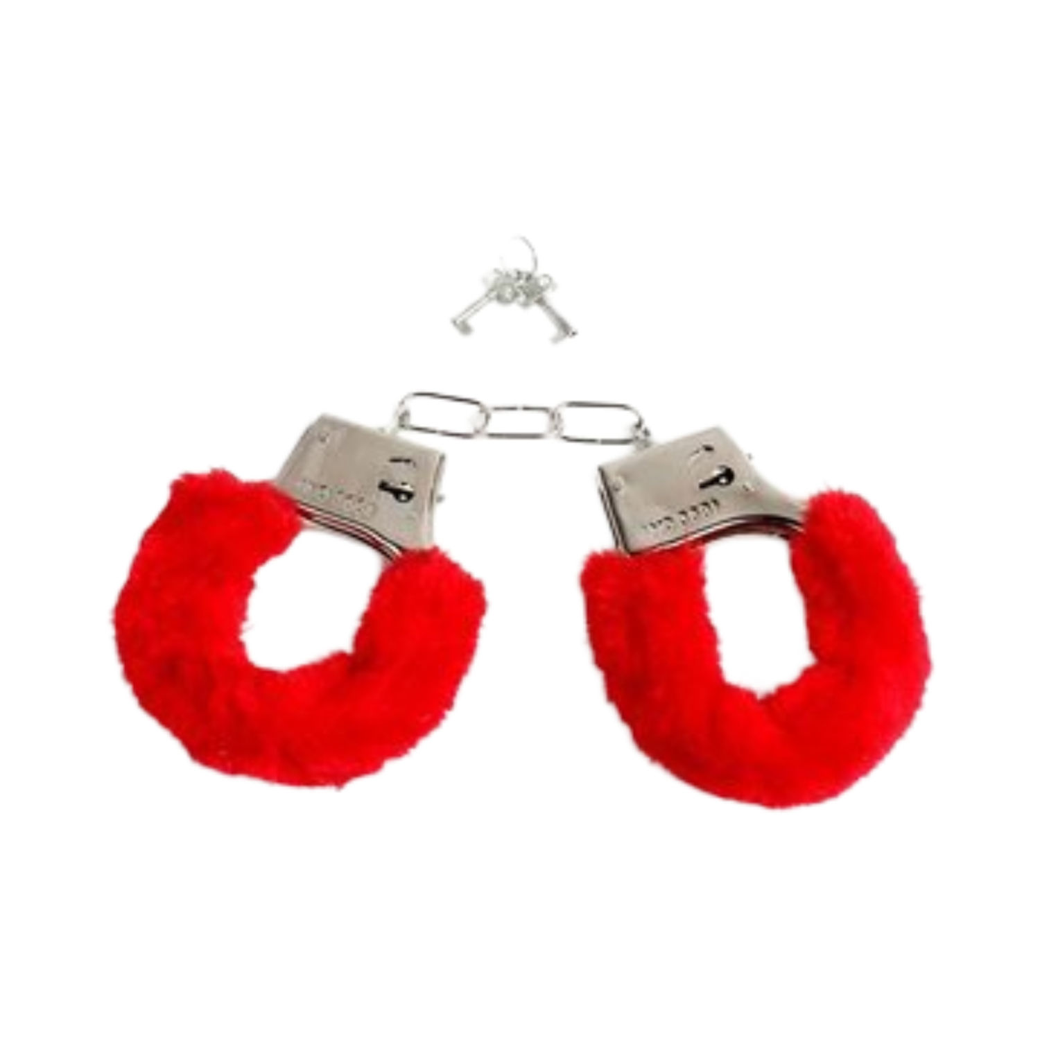 Håndjern Med Rødt Plys