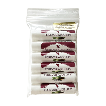 Forever Aloe Lips populær læbepomade 6 stk. pakning