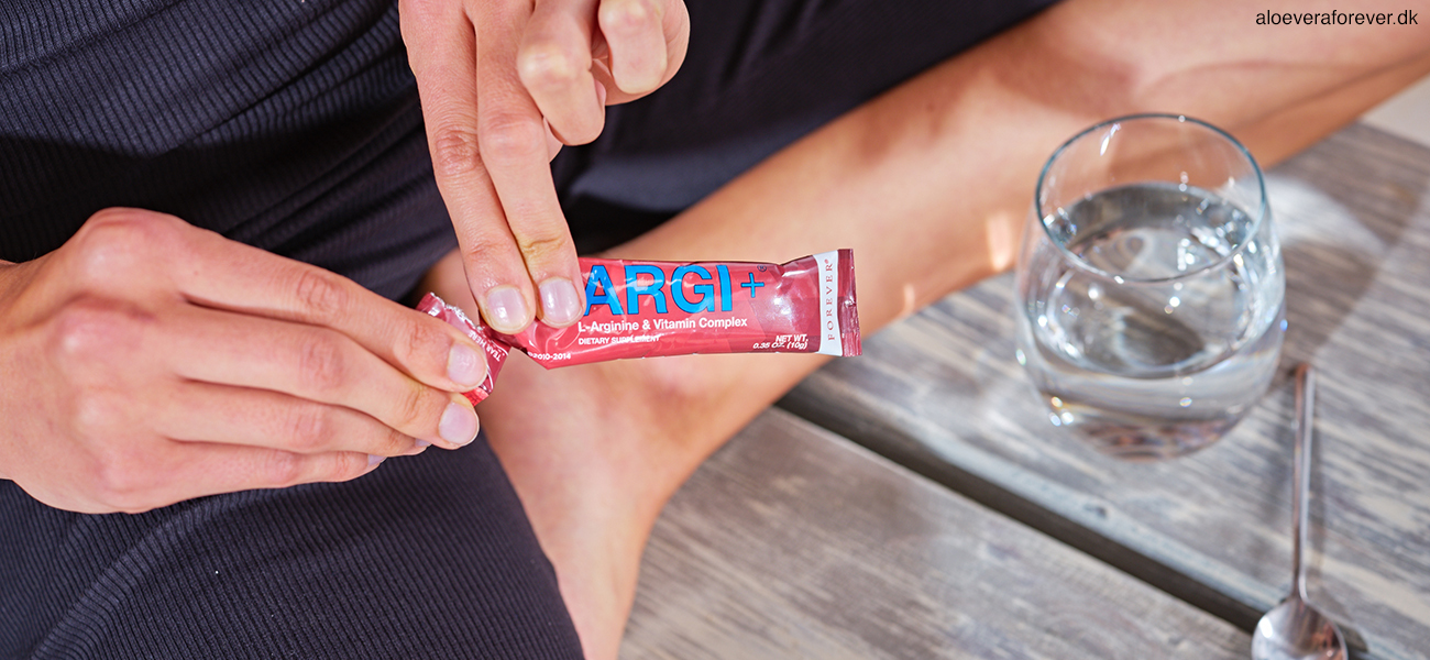 Forever ARGI+ giver et energiboost - hold dig aktiv