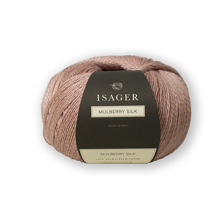 Mulberry silk fra Isager garn i farven powder