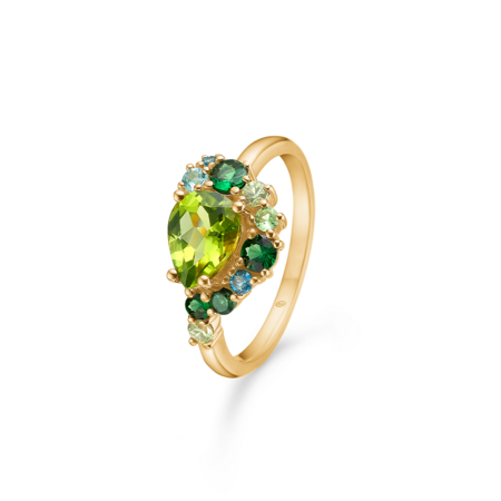 FOUR SEASONS SPRING ring in 14 karat gold | Danish design by Mads Z