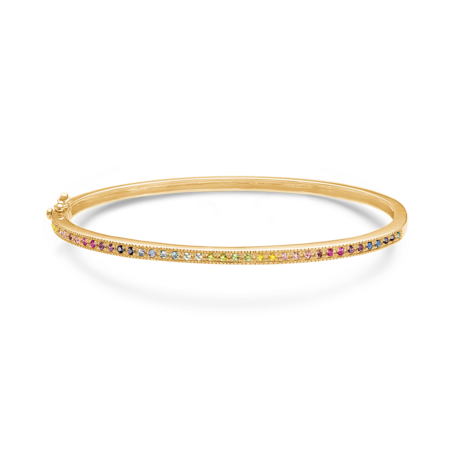 RAINBOW bangle in 14 karat gold | Danish design by Mads Z