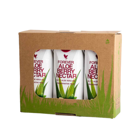 Forever Aloe Berry Nectar 3 x 330 ml i Tri-Pak - Aloevera drik