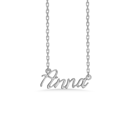 Name Tag Anna made of 925 pure sterling silver.