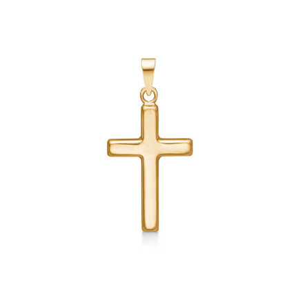 Stave cross in 14 karat gold | Danish design by Mads Z