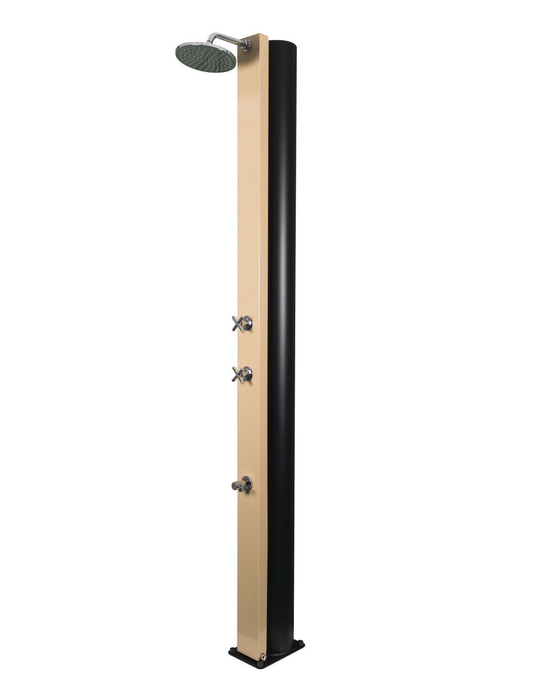CRM CROSS - Solardusche 40 Liter - Beige, Mit Fußdusche