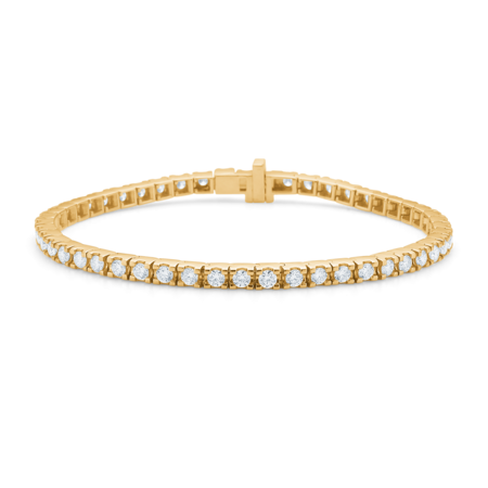 TENNIS armbånd i 14 karat guld med 2,50 ct. brillanter W.SI.