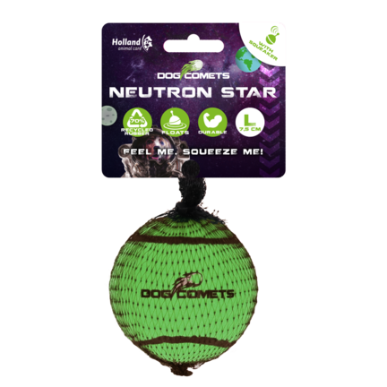 Dog Comets Neutron Star Tennisbold Med Pivelyd - L Ø7,5cm, grøn