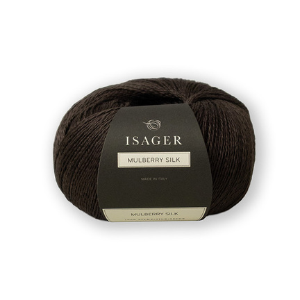 Garnet Mulberry silk 100% silke fra Isager garn i farven chestnut