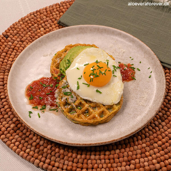 Vafler med æg og avocado - C9 opskrift