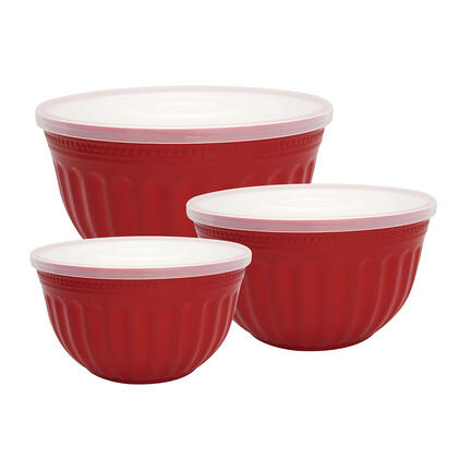 GreenGate bowl sæt af 3 alice red