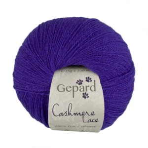 Gepard garn cashmere lace i farven indigo mystic