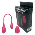 Power Escorts BR283 Double Egg – Pink fjernstyret vibrator i silikone
