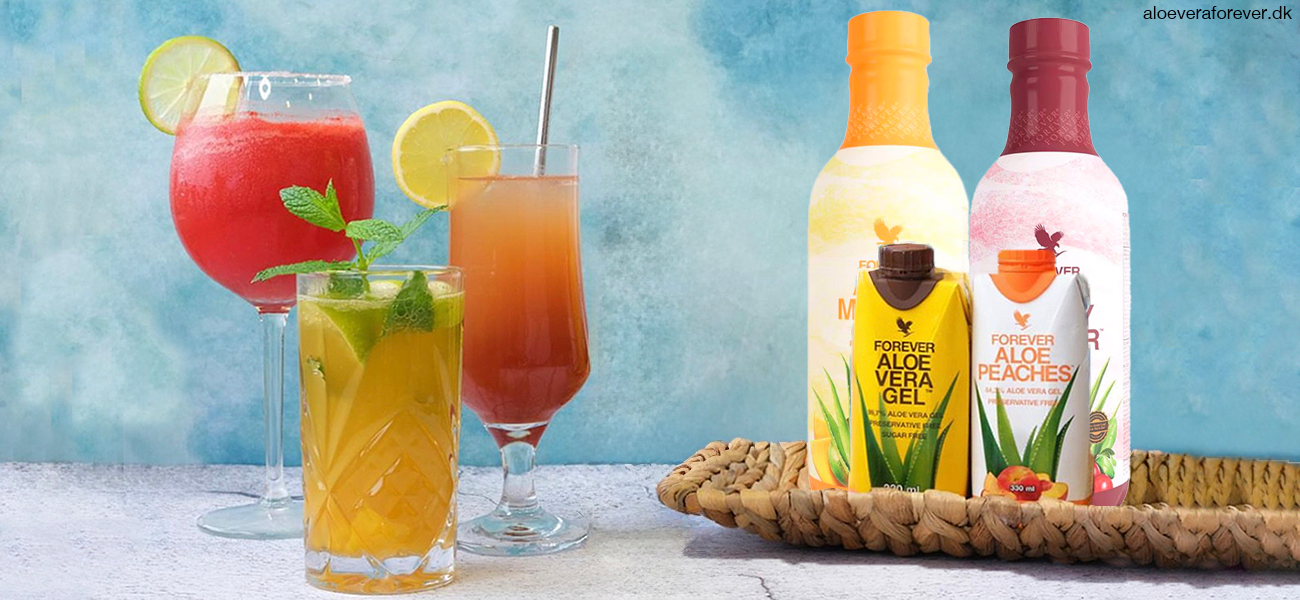 Drinks og mocktails med Aloe vera drik