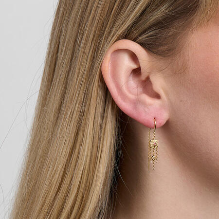 Solara earrings in gold-plated silver - studio.z