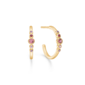 PINK POETRY earrings in 14 karat gold | Danish design by Mads Z