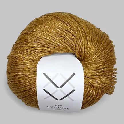 Silk linen garn fra Kit Couture i farven karry