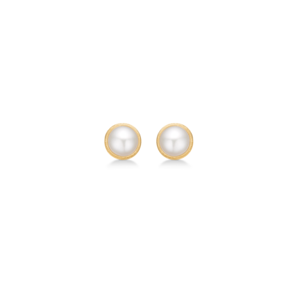 NOELLE earrings in 8 karat gold with pearl | Danish design by Mads Z