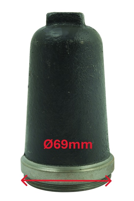 PTO hætte - PTO dæksel  Diameter: Ø69mm.  Længde: 130mm.  Passer på de senere typer  Mål evt. det gamle inden bestilling  Passer på: MF135, MF165, MF168, MF185, MF188  Passer på: MF230, MF240, MF250, MF260, MF265, MF275, MF285, MF290, MF298  Passer på: MF