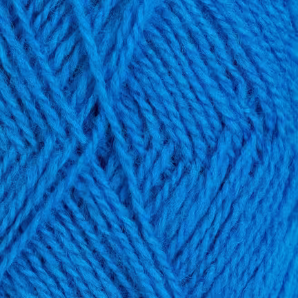 Nøgle Rauma Finull garn i farven 4605 Turkis – 2-tråds norsk uld i frisk blågrøn nuance.
