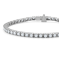 TENNIS bracelet in 14 karat white gold with 2.50 ct. diamonds.