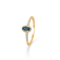 MADELEINE ring in 14 karat gold with diamonds | Danish design by Mads Z