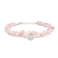 Urchin Elegance stenarmbånd udført i 925 ren sterlingsølv isat rosa zirkonia.