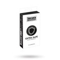 Secura Condoms Extra Safe – ekstra tykt latexkondom med glidecreme, 12 stk
