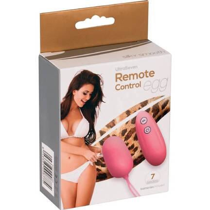 UltraSeven Remote Control Egg – fjernbetjent vibratoræg med 7 funktioner til intens stimulation.