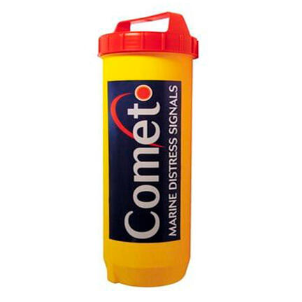 comet vandtaet beholder noedsignaler baad