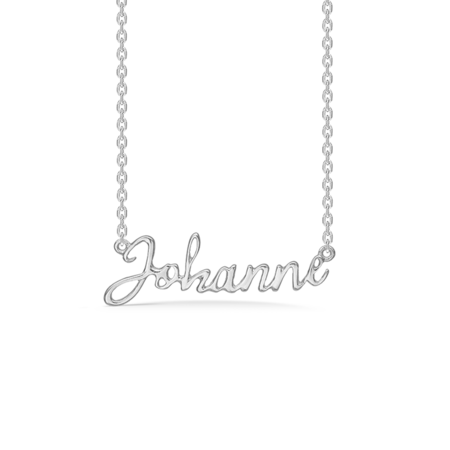 Name Tag Johanne made of 925 pure sterling silver.