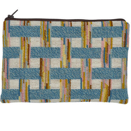 broderet clutch fra fru zippe af navnet sif ocean