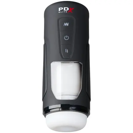 PDX Elite Milk Me Hotter masturbator med varme, vibration og automatisk stødfunktion