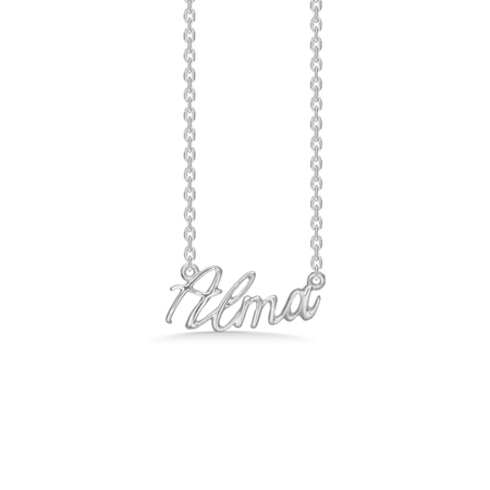 Name Tag Alma made in 925 pure sterling silver.