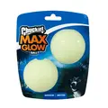 Chuckit! Max Glow Ball 2-pak med lysende hundebolde i størrelse medium.