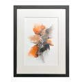 30x40cm maleri ink orange grå
