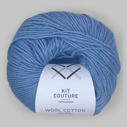 Garnnøgle Wool Cotton fra Kit Couture i farven himmelblå