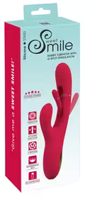 Rabbit Vibrator med G-punktsstimulation i silikone med 3 motorer og Flicking Tongue-funktion – vandtæt og genopladelig sexlegetøj.
