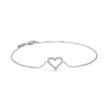 TENDER HEART diamond bracelet in 14 karat white gold | Mads Z