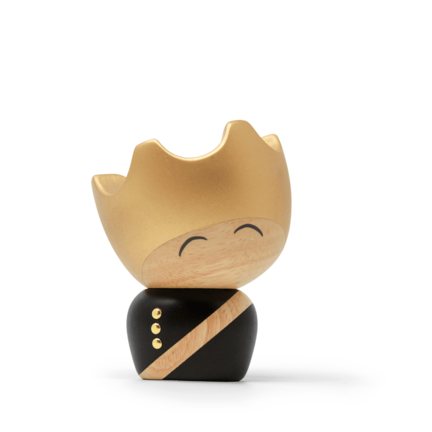 Fablewood Kongen - træfigur konge - dansk design