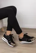 sorte leopard sneakers