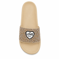 Rose Love Slide Slippers med Glitter og Komfort Look
