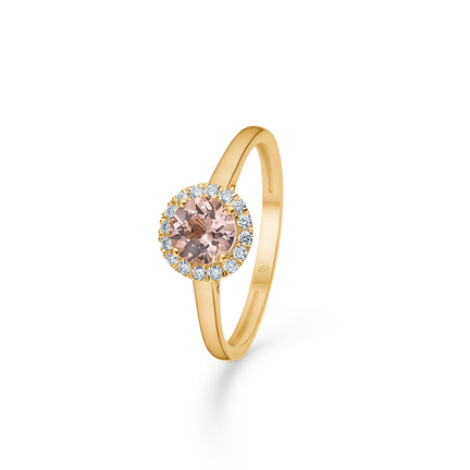 FLORENCE ring in 14 karat gold with diamonds | Danish design by Mads Z