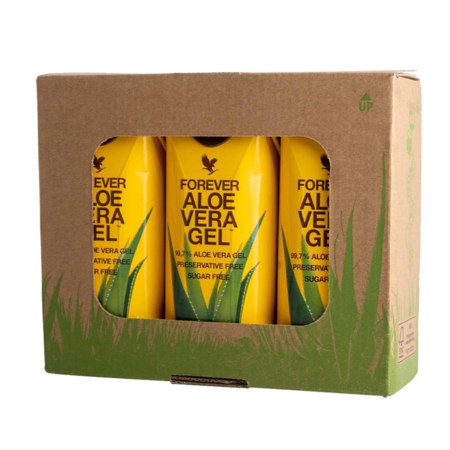 Forever Aloe Vera Gel juice drik i 3-pak ministørrelse