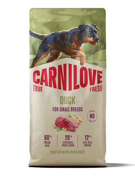 Carnilove True Fresh Duck for Adult Small Breeds 12kg.