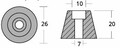 zinkanode sidepower bovpropel 4hk 6hk 61180 rakicevic til baad