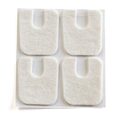 Hesteskoformet hæl plaster i uld – 2 mm - LARGE - 8 stk