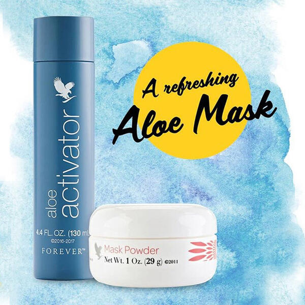 Aloe mask - lyserød ansigtsmaske af mask powder og aloe activator