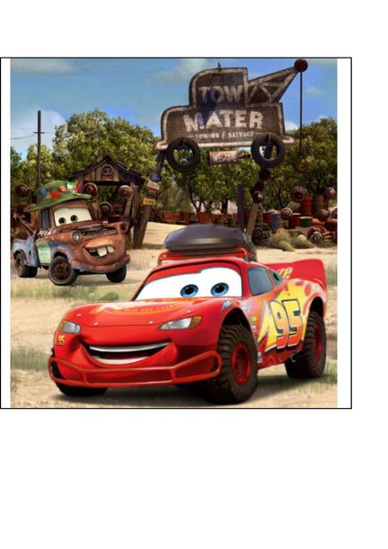 Cake print/Sugar print McQueen Camping