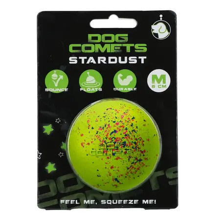 Dog Comets Stardust Bold - M, Ø6cm, Naturgummi, grøn